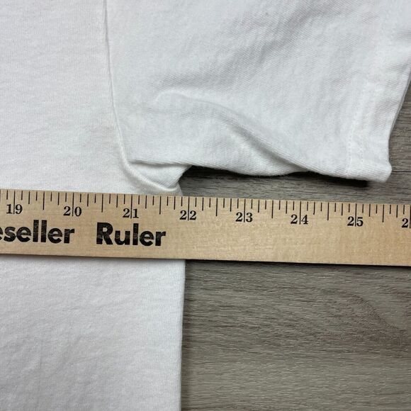 Vintage Shirt Mens Large White Funny You Dont Know Me Witness Protection 90s - Picture 6 of 8